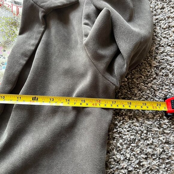 Vintage Brown Corduroy Jacket Chinese Brocade Womens Small Retro Barn Jacket - Picture 5 of 7